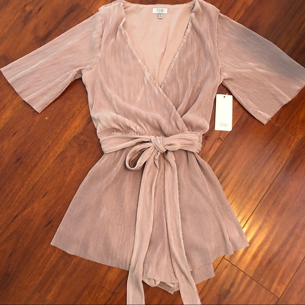 Mauve Corduroy Romper
